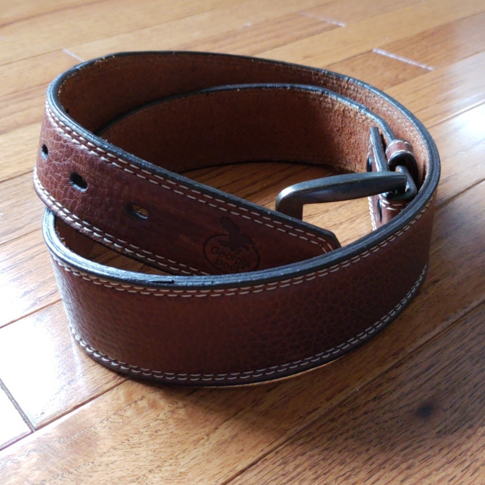 Georgia Boot Leather Belt 34